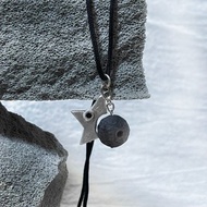 月球款銀曜石半星生日石頸鏈