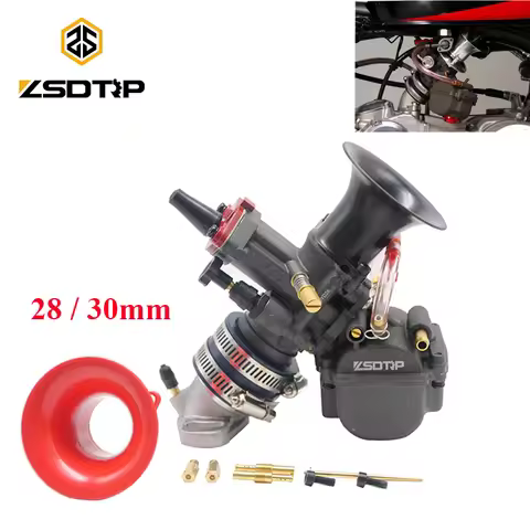 ZSDTRP 28/30mm Carburetor With Power Jet For Mikuni Keihin PWK YD28 YD30 ATV Quad Go Kart Dirt Bike 