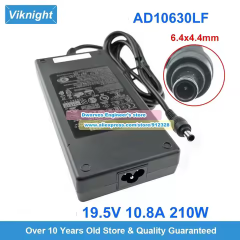 210W AD10630LF AC Adapter 19.5V 10.8A for LG 32GQ950 32GS95UV 32GS95UE 27EP950 28MQ780 38UC99 32UD99
