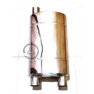 Max Racing M155-MY h-Box Type Twin Sport Muffler Exhaust