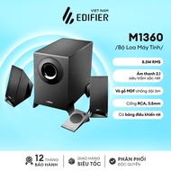 Loa 2.1 vi tính EDIFIER M1360 | Có bảng điều khiên rời | Âm thanh sắc nét | Vỏ gỗ MDF chống dội âm |
