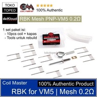 Ready JT RBK PNP-VM5 Mesh Coil 0.2 ohm | Coil Master rebuild drag argus 0,2