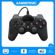 【Fast and Free Delivery】 Anbernic Usb Wired Controller Gamepad Joystick For Ps3 Xinput Pc Win7 Retro