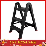 Pioneer Foldable 3 Step Heavy Duty Ladder (Black)