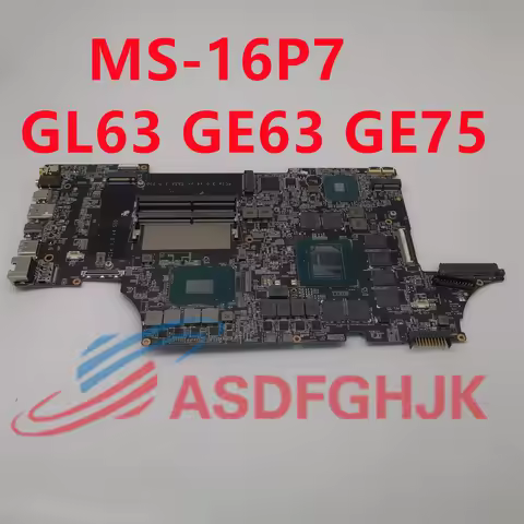 MS-16P71 Laptop Motherboard For MS-16P7 GL63 GE63 GE75 I7-8750H I7-9750H GTX1660TI RTX2060 RTX2070 M