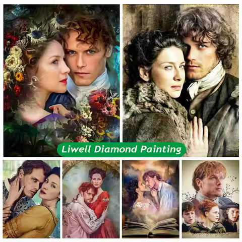 5d Outlander Classic TV Series Diamond Painting Fantasy Movie Caitriona Balfe Claire Fraser Rhinesto