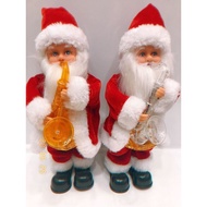 Electric Santa Claus New Style Saxophone Gift Decoration Christmas K0X5
