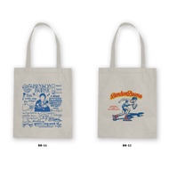 Blacu Canvas Zipper Tote Bag - Benson Boone Fireworks & Rollerblades/