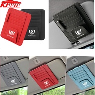 Toyota Alphard Leather Car Sun Visor Card Pen Holder Organizer Glasses Clip For Alphard ANH10 anh20 anh30 Accessories
