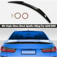For BMW G20 MP Style Spoiler ABS BLACK Material 4 Series G20 M4 Style Spoiler carbon wings PSM Style