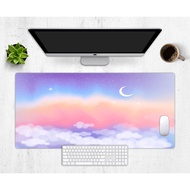 Cute Pastel Sky Desk Mat, Anime Mouse Pad, Kawaii Desk Decor, Aesthetic Mouse Mat, Extra Large Desk Mat, Gaming Mouse Pad, Xl Desk Mat