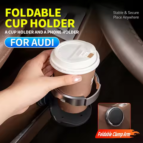 Car-Mounted Multifunctional Car Door Cup Holder for Audi Q5 FY B9 A4 Avant Q3 F3 A6 C8 A3 Sportback 