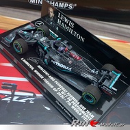 1: 43 Mini Cut Benz AMG F1 W11 Dirty Version 2020 Turkish Station Hamilton Car Model