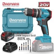 Dagmara DCID01-21V Professional 20V brushless Cordless Screwdriver Drill with  13mm Drilling diamete