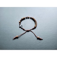 G1470 GENUINE WOODEN CROSS ROSARY BRACELET