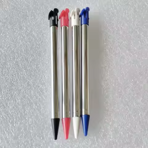 5PSC/set Multiple Color Plastic Metal Telescopic Stylus Plastic Stylus Touch Screen Pen for Nintendo