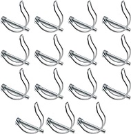ECSiNG 15PCS Folding Cotter Pins 6 x 45 mm D Shape Locking Pin Galvanised Carbon Steel Pipe Tube Linch Lynch Pin for Lawn Garden Farm Truck Car Trailer Tractor