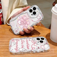 For IPhone 17 16 11 Pro 13 15 7Plus Pro Max 8 6 6s XR XS Cute Ribbon Bunny Case