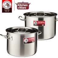 Zebra Stainless Steel Casserole 28cm 12L / 32cm 18.5L | Stock Pot