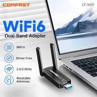 Comfast AX1800 WiFi6 USB3.0 Wifi Adapter 2.4G&5G High Speed Wireless Network Receiver WiFi6 Adapter 