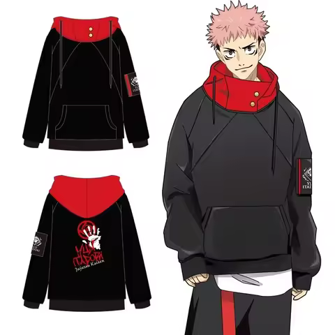 Anime Jujutsu Kaisen Gojo Satoru Itadori Yuji Cosplay Kostuum Volwassen Unisex Pullover Jas Casual F