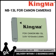 [KingMa] NB-13L Camera Replacement Battery 1010mAh for Canon G5X G7X G9X G7C Mark II and more - NB13