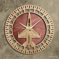 F-16Wall Clock Wall Decoration Modern Fighter Jet Wall Clock International Fighter Jet Cross-Border 