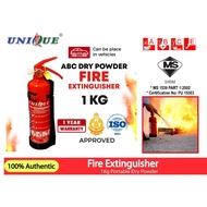 Unique Fire 1.0kg ABC Dry Powder Fire Extinguisher with Bracket