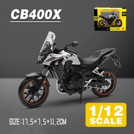 LEO 1:12 Honda WING CB400X Motorcycle Metal Diecast Alloy Toy Car Model Trucks For Kids Toys Vehicle