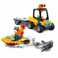 Mainan lego anak laki laki city beach rescue atv