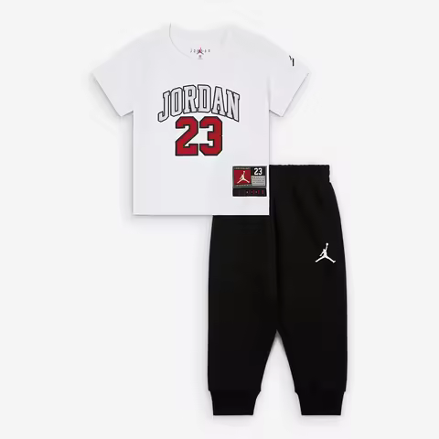 Nike genuine JORDAN baby printed casual sports breathable set HQ7726-010
