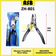 (1pc) ZHAOXIN ZH-801 Combination Plier / Playar Gabung ( CR-V ) ( 574003702 )