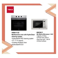 Teka HBB615 GD Built In Oven (8 Cooking Functions) + MWE 209 FI Built In Microwave with Grill  (Free