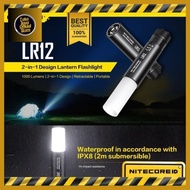 senter led nitecore lr12 flashlight 2 in 1 design lipstick 1000 lumens