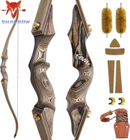 BlackHunter 60 Inch Takedown Recurve Bow 20-60 Lbs Wooden Riser for Adults Shooting Practice LH RH