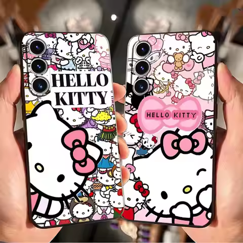 Cartoon Hello K-Kittys Case for Samsung Galaxy S26 S25 S21 FE S20 Ultra S24 Plus Note 20 8 9 10 S10 