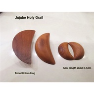 Mixed Yuan Golden Fighting Jujube Wood Holy Grail Holy Grail Crescent Holy Grail Mini Portable Grail