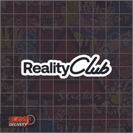 Sticker Reality Club Ukuran 7.5x2 Cm