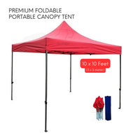 Red Color 10x10 Feet Premium Quality Foldable Canopy Tent Gazebo Folding Portable Tent
