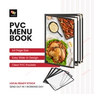 A4 Menu Book Cover DIY Restaurants Cafe Menu Holder Transparent Clear Folder Covers A4 Book Cover