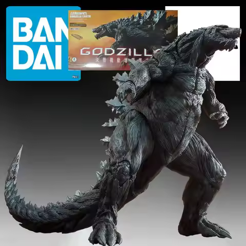 BANDAI Original S.H.MonsterArts Earth Godzilla 170mm Anime Action Figures Toys For Christmas Gift Co