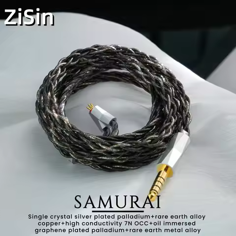 ZiSin302 iem Cable wire in ear headphone upgrade cable, with2.5/3.5/4.4mmIE900 2PIN MMCX, suitable f