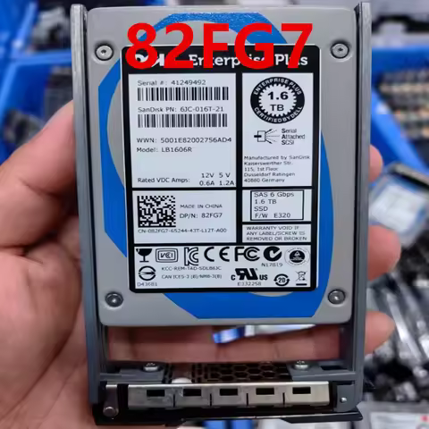 Original Almost New Solid State Drive For DELL SC4020 SC8000 1.6TB 2.5" SAS SSD For 82FG7 082FG7