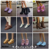 FKILA Doll Shoes Plastic Female Colorful High Heels Shoes