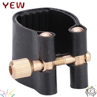 YYE ​Clarinet Ligature​, ​Plastic Cap​ Black ​Ligature Fastener​, ​Durable Mouthpiece Cover​ PU ​Cla
