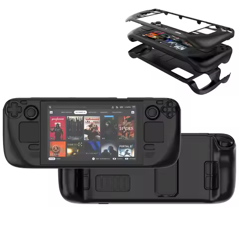 For Steam Deck LCD (2022) Steam Deck OLED (2023) Case with Kickstand Designed for Steam Deck Cases T