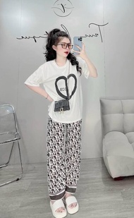 [Voucher 50k Freeship Max 0 đồng toàn quốc] Set thun dài cao cấp CD siêu đẹp kèm ảnh thật áo thun tr