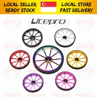 Litepro 100mm Easy Wheels Ezywheel Push Wheels For Folding Bike Trifold Bicycle Accessories