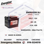 ENERGIZER SLI LN1 | 54533 | DIN45L CAR BATTERY