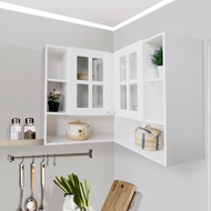 Kitchen Set Kayu Kabinet Dapur Atas Rak Dapur Modern Minimalis - Nebraska Kaca